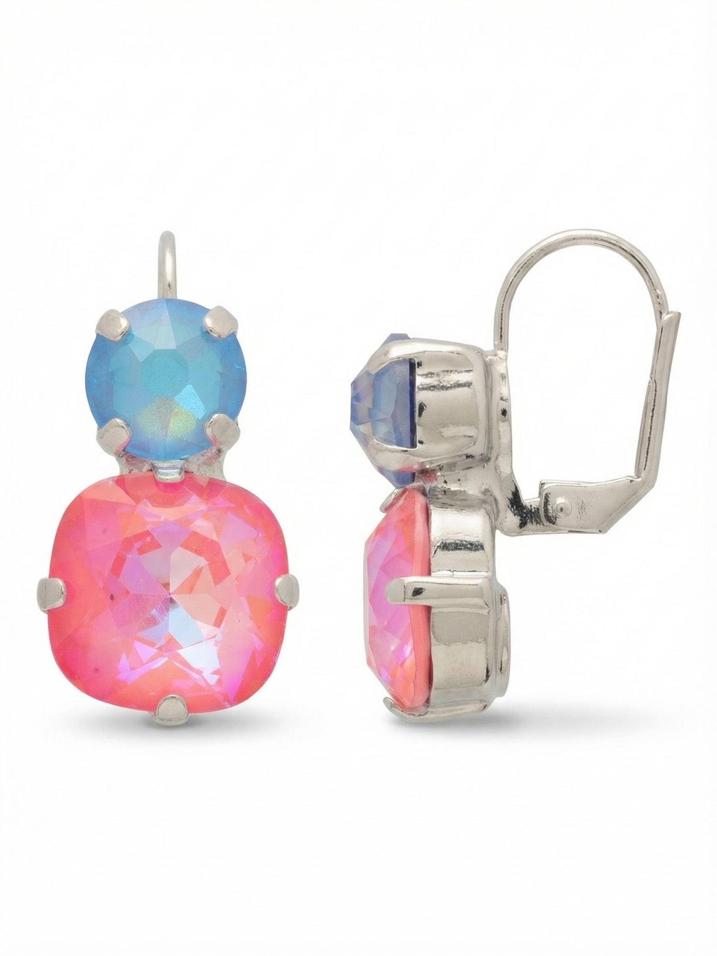 Sorrelli Peony Breeze Cushion-Cut Round Dangle Earrings