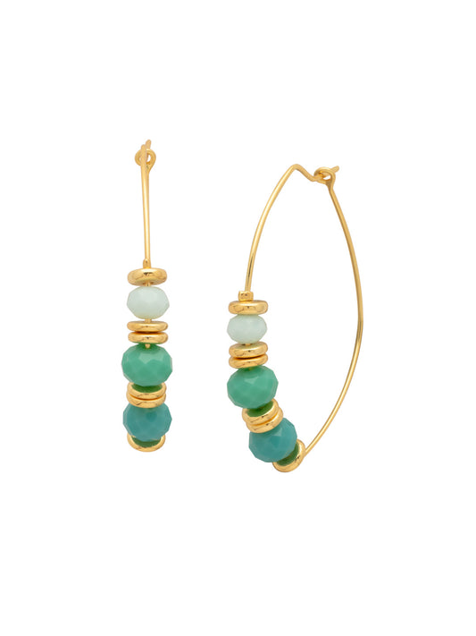 Sorrelli Coastal Dreams Asbury Beaded Hoop Earrings