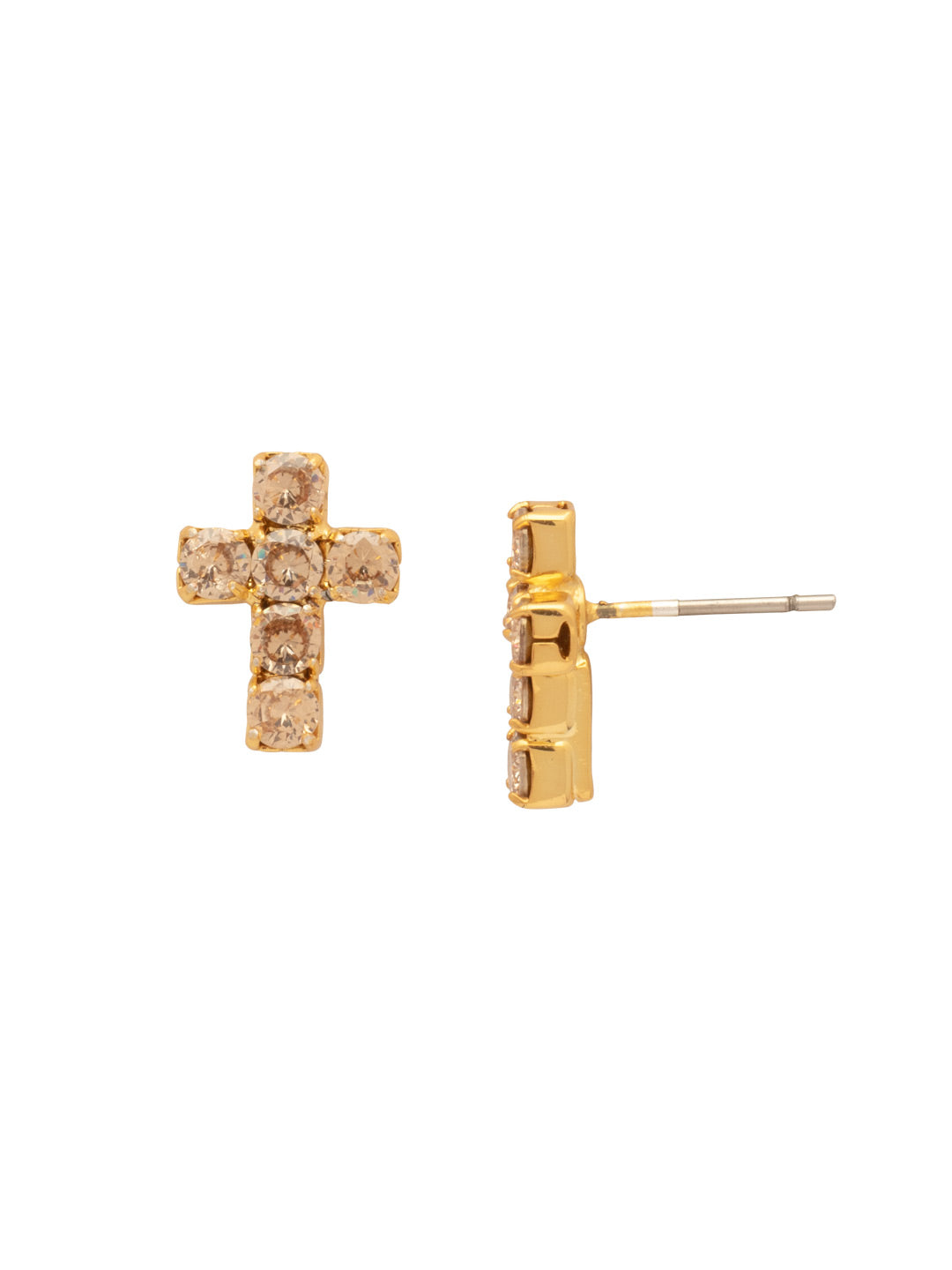 Sorrelli Silk Carly Cross Stud Earrings