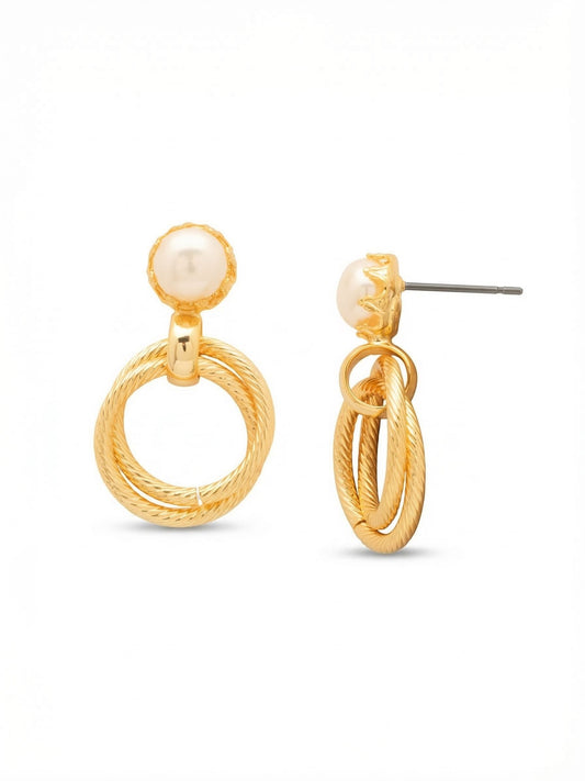 Sorrelli Modern Pearl Odessa Dangle Earrings