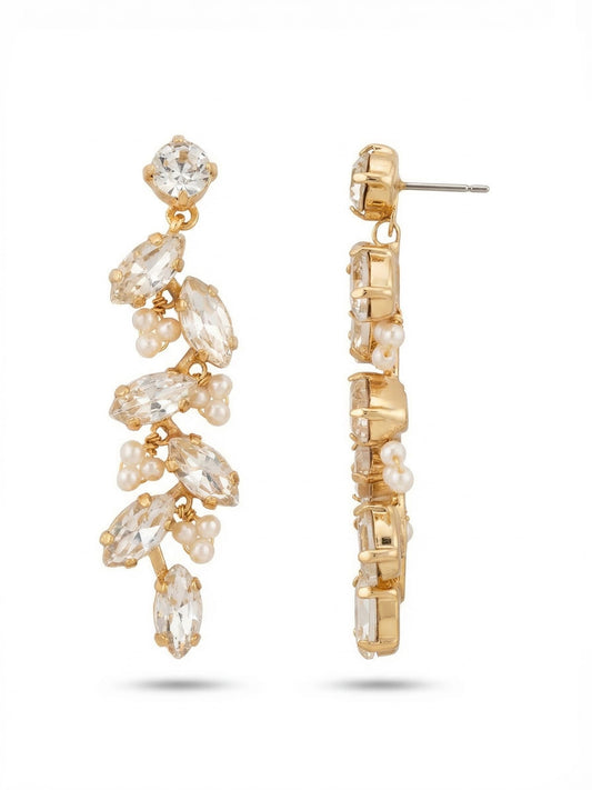 Sorrelli Modern Pearl Hyacinth Statement Earrings