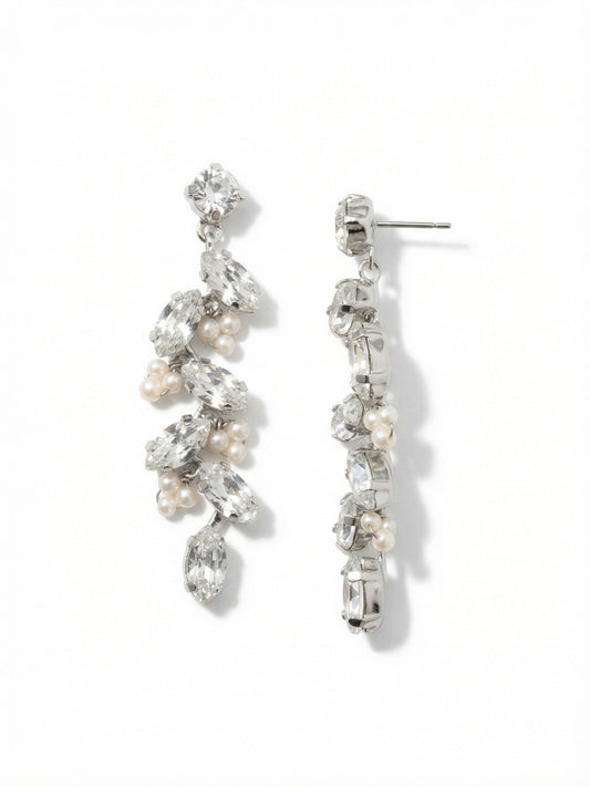 Sorrelli Modern Pearl Hyacinth Statement Earrings