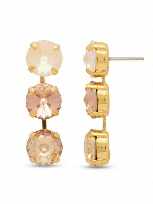 Sorrelli Golden Goddess Mara Triple Dangle Earrings
