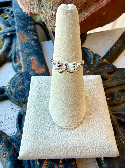 Silver Bow Ring