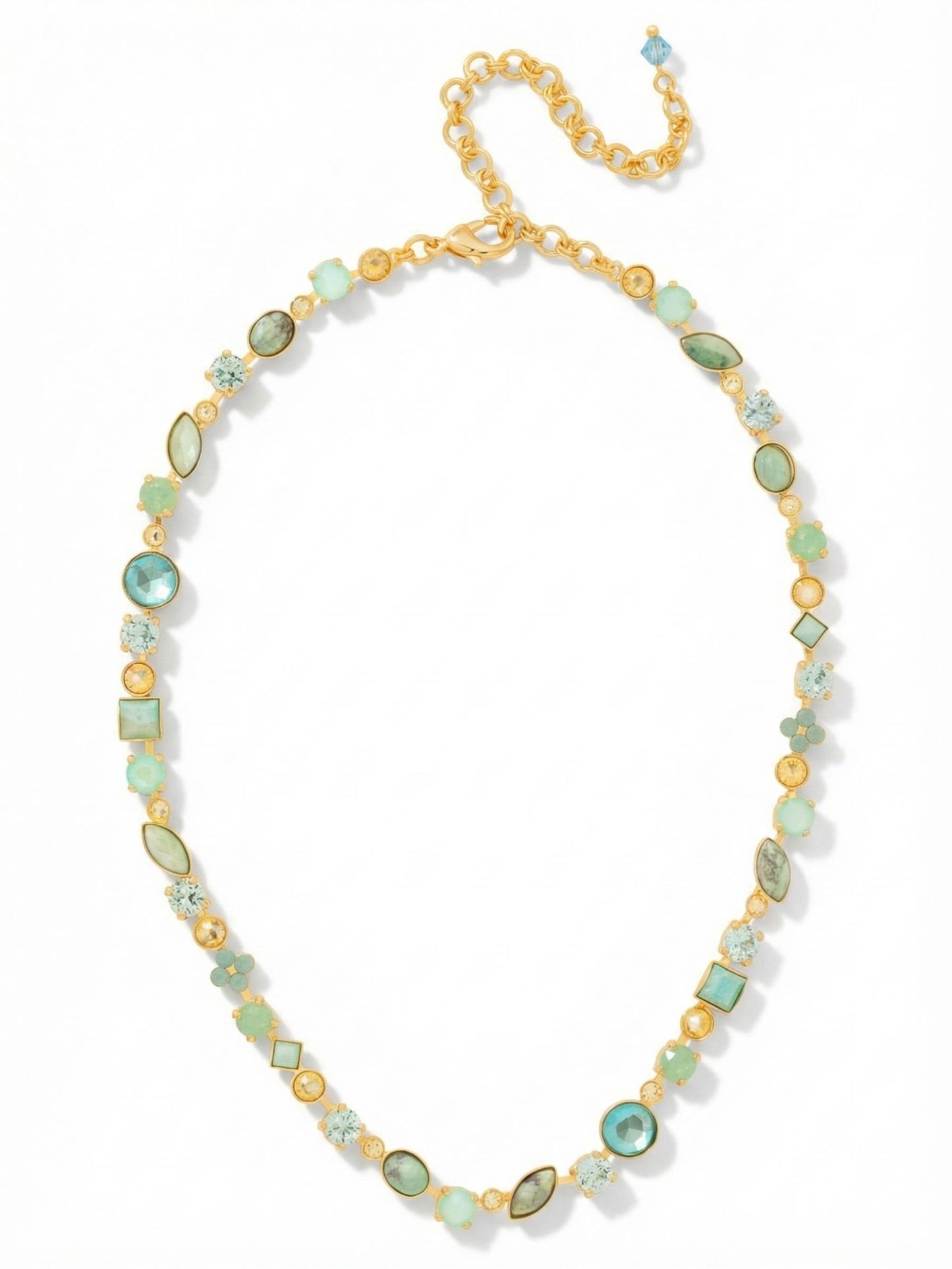 Sorrelli Coastal Dreams Classic Tee-Shirt Tennis Necklace