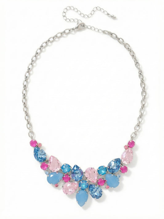 Sorrelli Peony Breeze Dare To Pear Crystal Statement Necklace