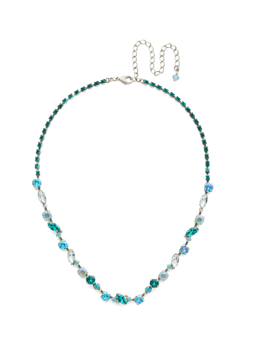 Sorrelli Sweet Mint Simply Stated Tennis Necklace