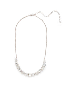 Sorrelli Crystal Tansy Half Line Tennis Necklace