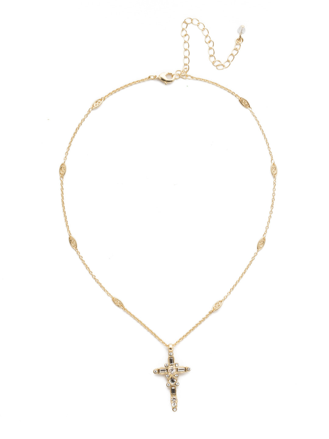 Sorrelli Crystal Dierdre Cross Pendant Necklace