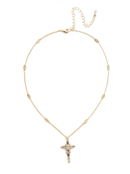 Sorrelli Crystal Dierdre Cross Pendant Necklace
