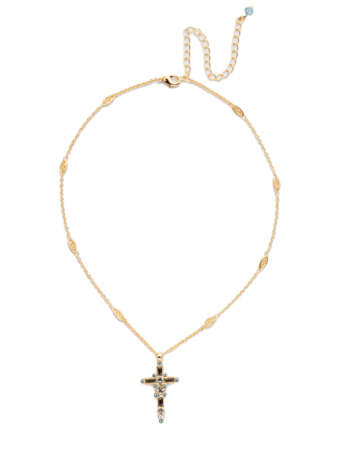 Sorrelli Laguna Beach Dierdre Cross Pendant Necklace