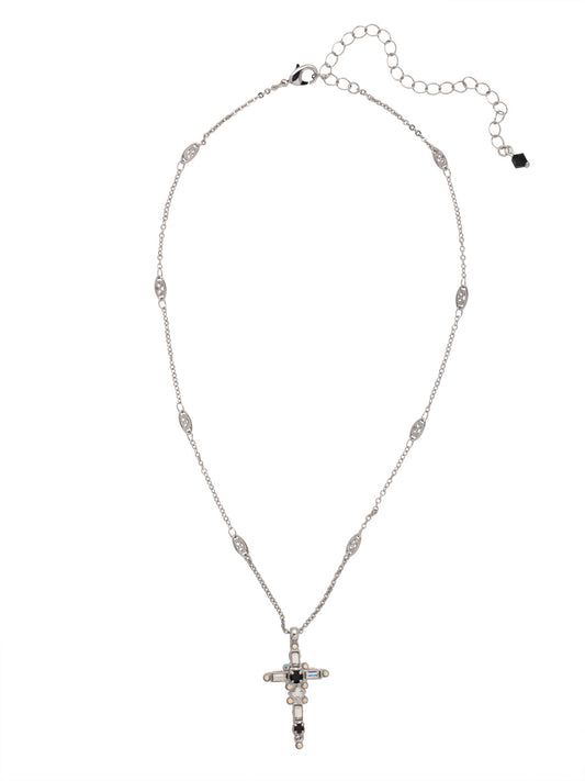 Sorrelli Starry Night Dierdre Cross Pendant Necklace