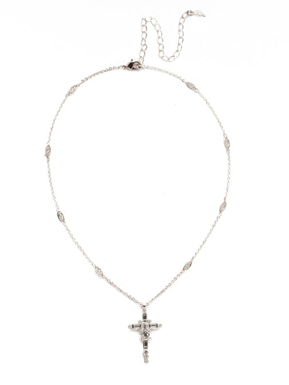 Sorrelli Crystal Dierdre Cross Pendant Necklace