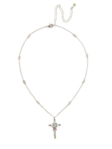 Sorrelli Seersucker Dierdre Cross Pendant Necklace