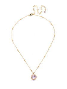 Sorrelli Violet Cushion-Cut Pendant Necklace