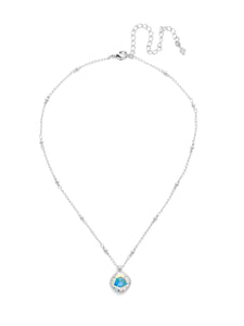 Sorrelli Crystal Aurora Borealis Cushion-Cut Pendant Necklace