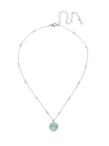 Sorrelli Pacific Opal Cushion-Cut Pendant Necklace