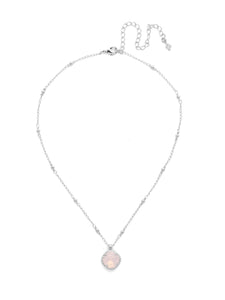 Sorrelli Rose Water Cushion-Cut Pendant Necklace