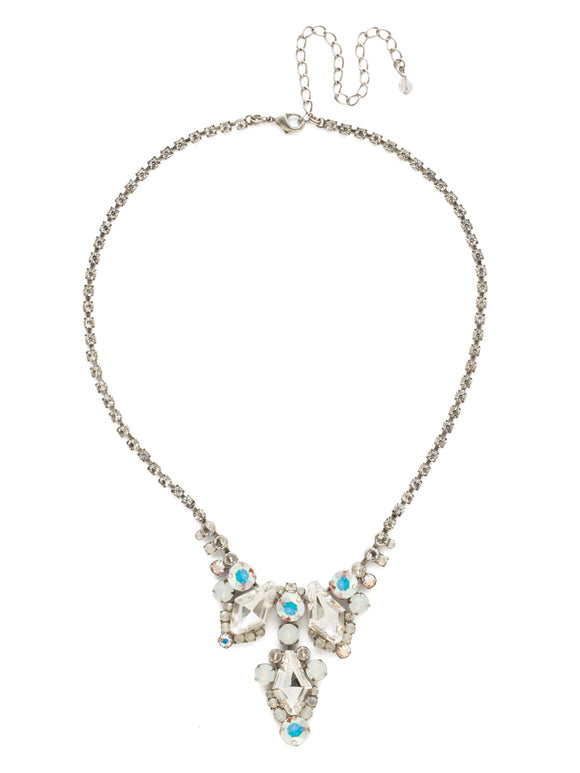 Sorrelli White Bridal Alder Statement Necklace