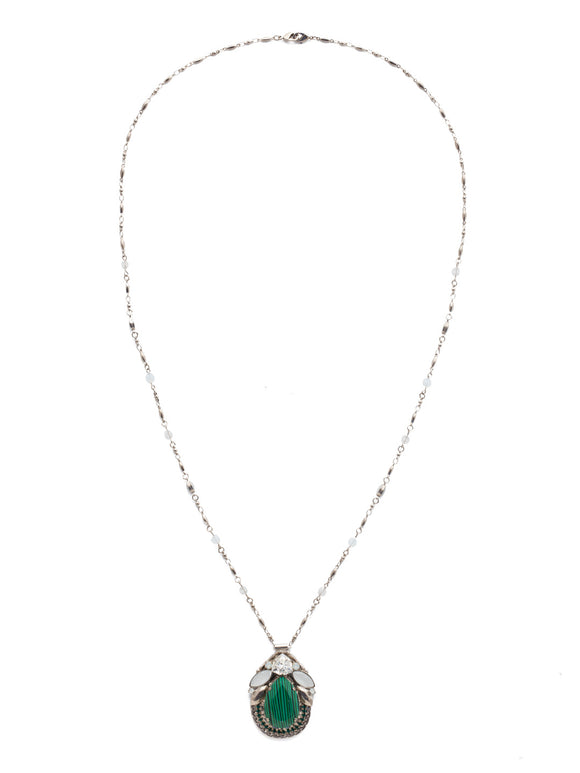 Sorrelli Snowy Moss Armeria Pendant Necklace