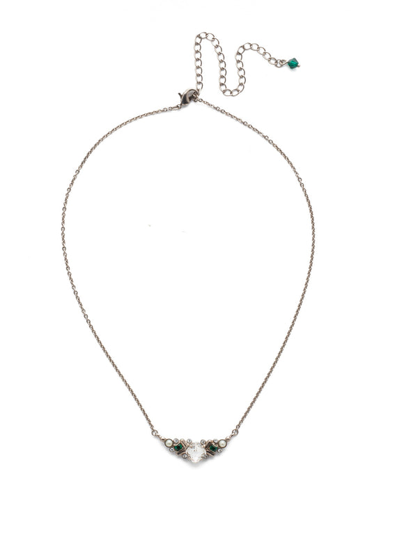 Sorrelli Snowy Moss Araila Pendant Necklace