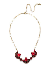 Sorrelli Sansa Red Lysa Bib Necklace