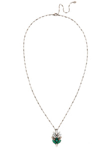 Sorrelli Snowy Moss Emilia Pendant Necklace