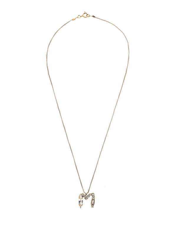 Sorrelli Crystal N Initial Pendant Necklace