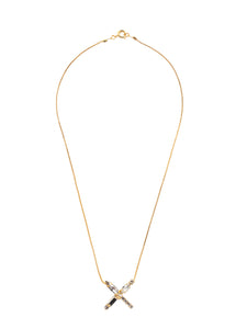 Sorrelli Crystal X Initial Pendant Necklace