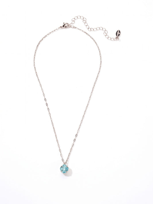 Sorrelli Aquamarine Siren Pendant Necklace