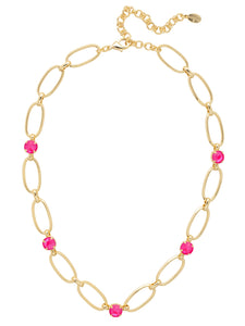 Sorrelli Ultra Pink Paige Tennis Necklace