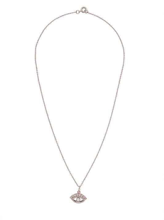 Sorrelli Snow Bunny Mini Evil Eye Pendant Necklace