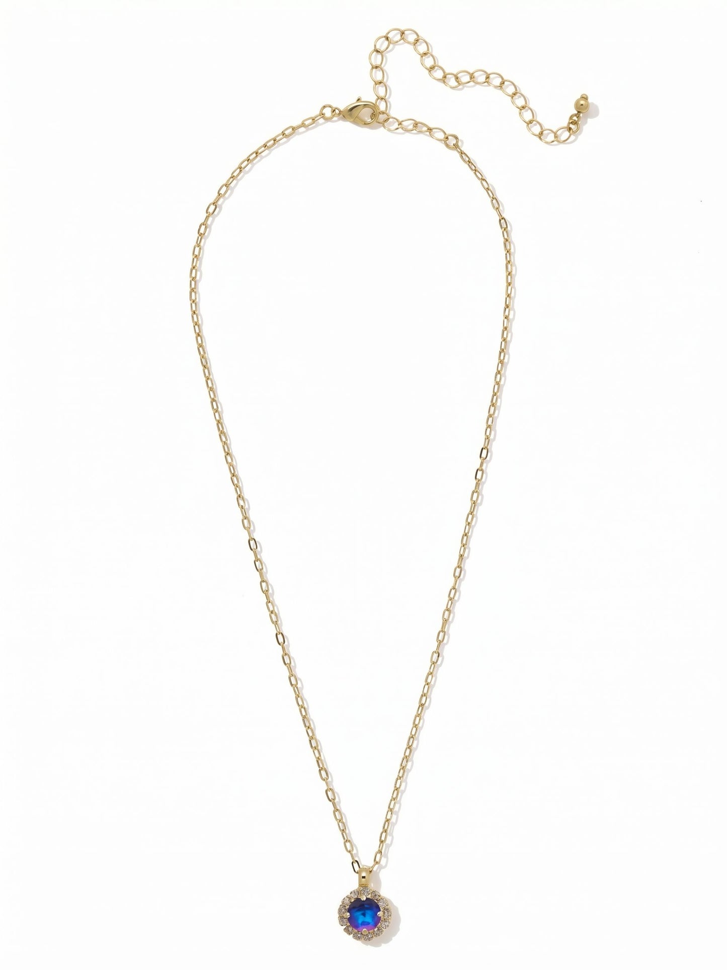 Sorrelli Royal Blue Delite Haute Halo Pendant Necklace