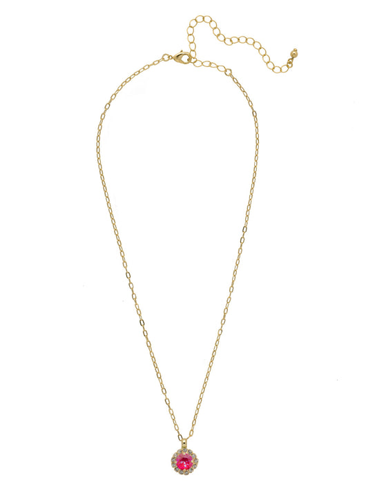 Sorrelli Royal Red Delite Haute Halo Pendant Necklace
