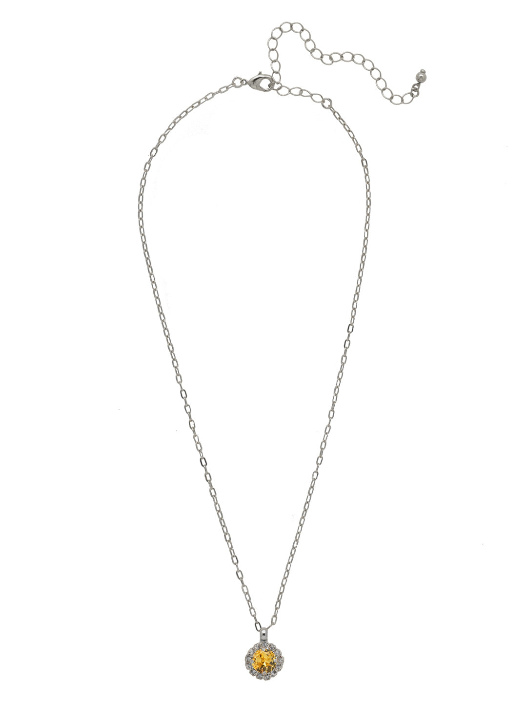 Sorrelli Light Topaz Haute Halo Pendant Necklace