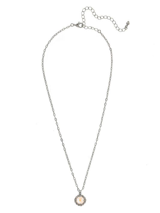Sorrelli Ultra White Haute Halo Pendant Necklace