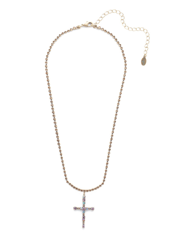 Sorrelli Mirage Annalise Cross Pendant Necklace