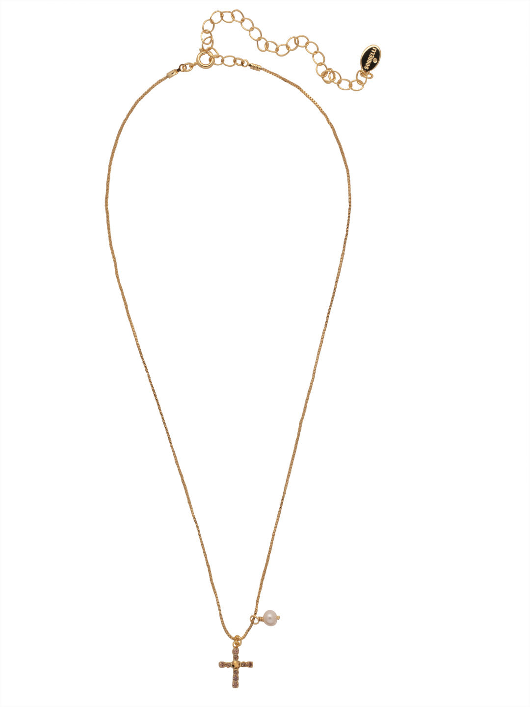 Sorrelli Raw Sugar Joelle Cross Pendant Necklace
