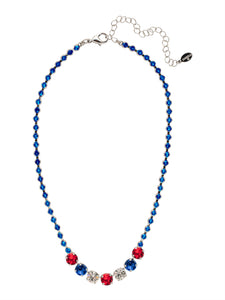 Sorrelli Stars and Stripes Coco Tennis Necklace