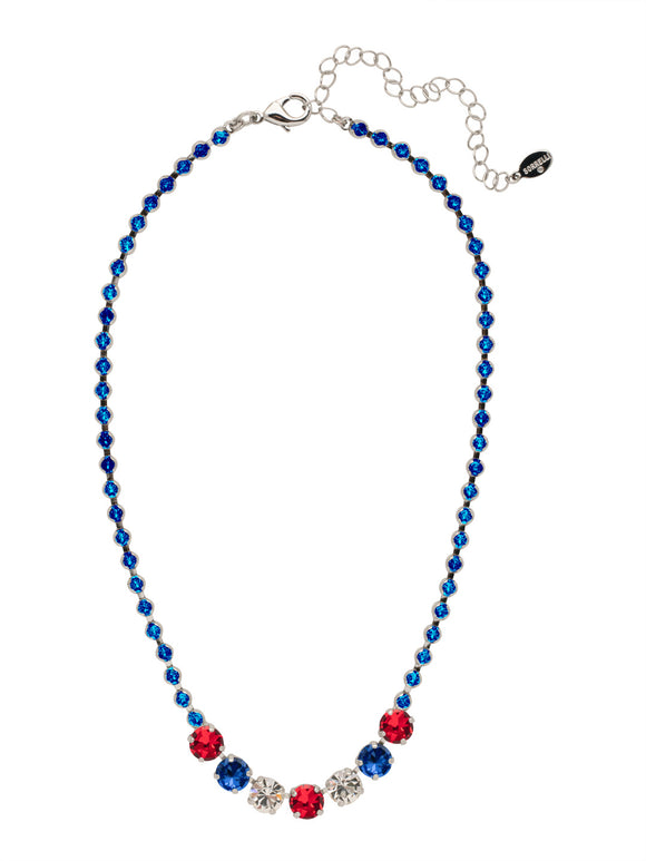 Sorrelli Stars & Stripes Coco Tennis Necklace