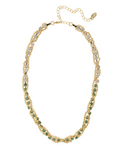 Sorrelli Sage Green Brandi Classic Tennis Necklace