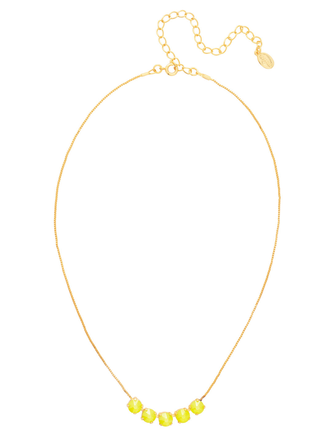 Sorrelli Electric Yellow Shaughna Tennis Necklace