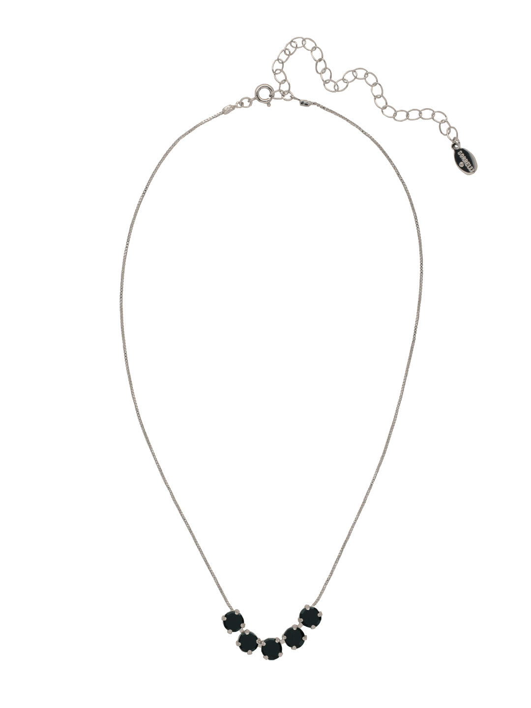 Sorrelli Jet Shaughna Tennis Necklace
