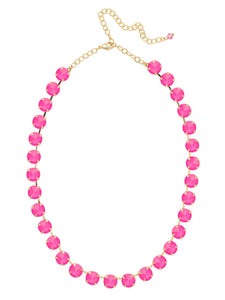 Sorrelli Electric Pink Mara Tennis Necklace