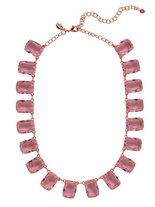 Sorrelli Pink Pineapple Julianna Emerald Statement Necklace