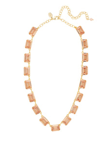 Sorrelli Raw Sugar Julianna Mini Emerald Cut Statement Necklace