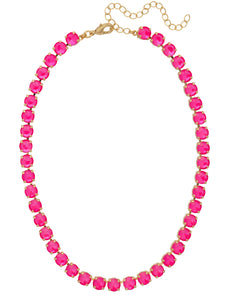 Sorrelli Electric Pink Matilda Tennis Necklace