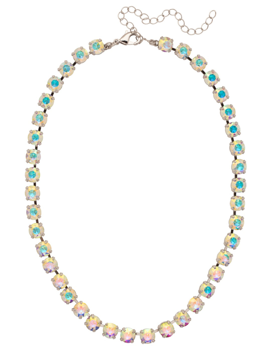 Sorrelli Crystal Aurora Borealis Matilda Tennis Necklace