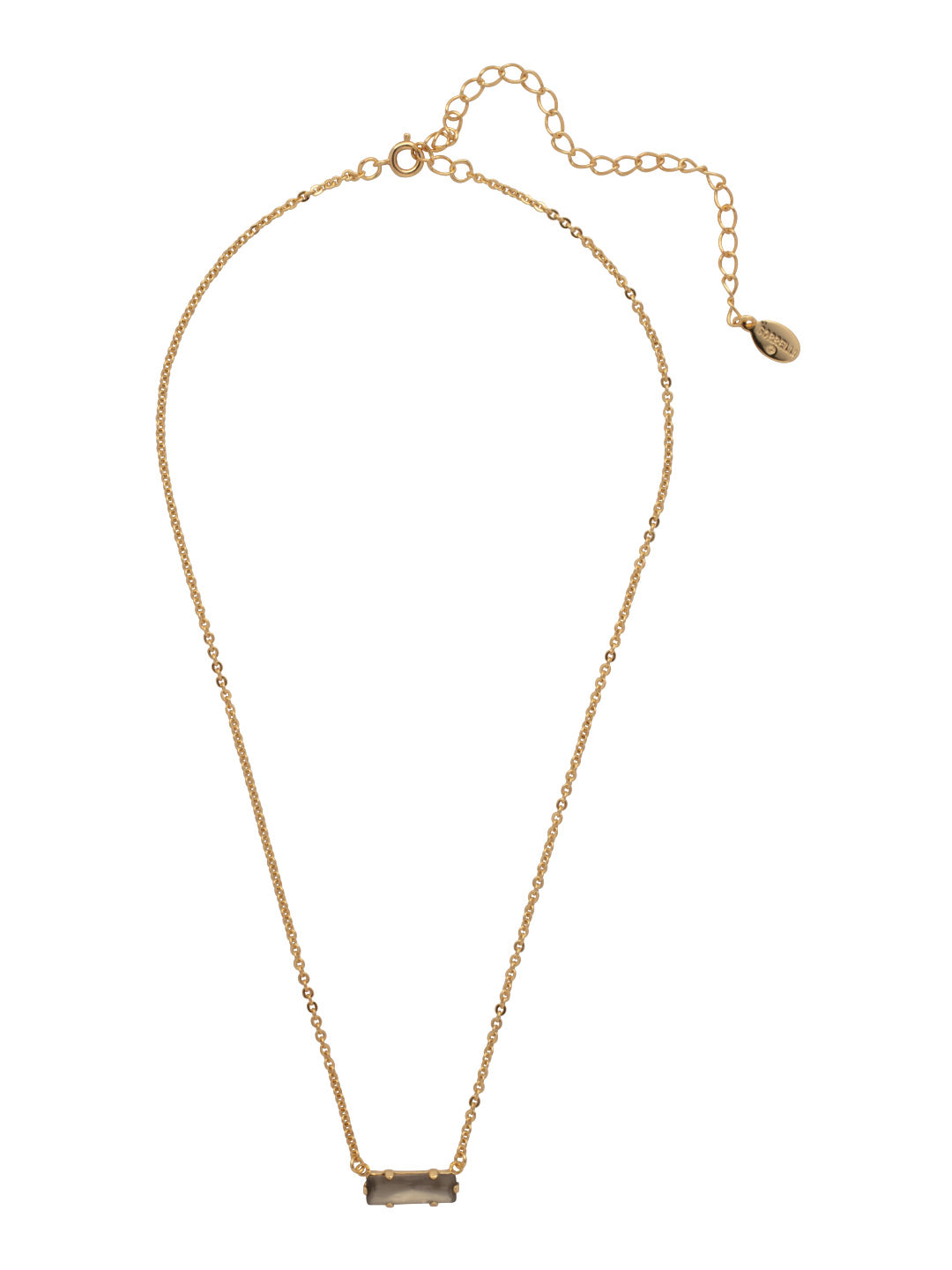 Sorrelli Frosted Black Diamond Bindi Pendant Necklace