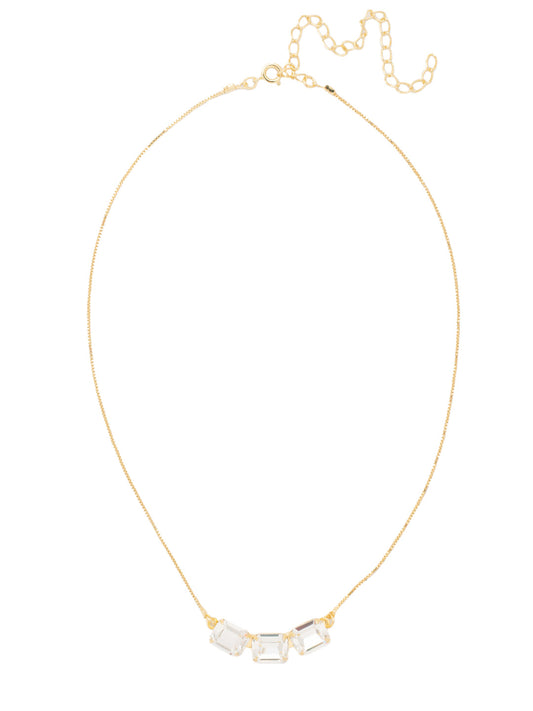 Sorrelli Crystal Octavia Triple Tennis Necklace
